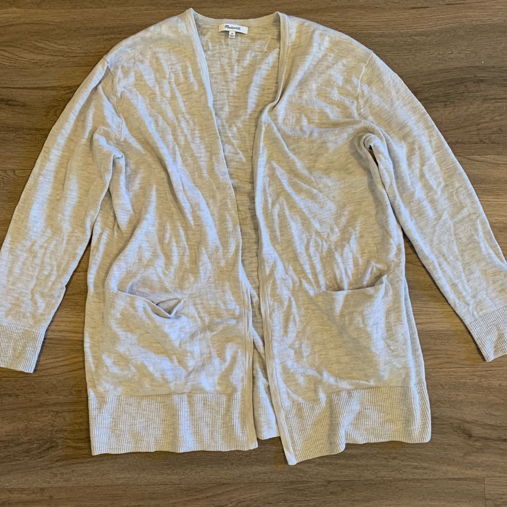 Light grey Madewell Cardigan